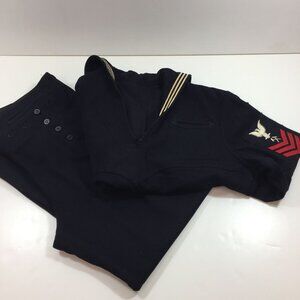 Vintage 1940s WWII US Navy Petty Officer E6 Rank Patch Reenactment Wool Uniform